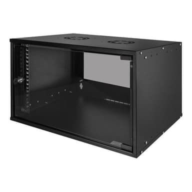 LOGILINK 19″ Wandschrank ECO, 6 HE, montiert, schwarz