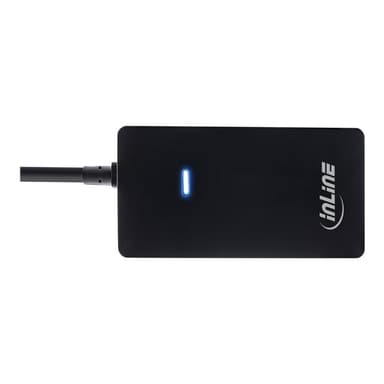 INLINE USB 2.0 HUB 4 Port schwarz mit Kabel 30cm