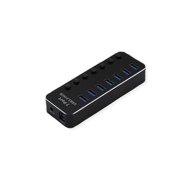 ROLINE USB 3.2 Gen 1 Notebook Hub 7 Ports einzeln schaltbar