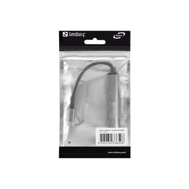 SANDBERG USB-C to 3xUSB-A+2xUSB-C SAVER
