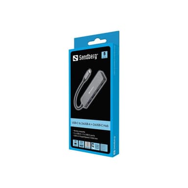 SANDBERG USB-C to 2xUSB-A + 2xUSB-C Hub