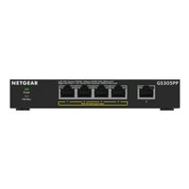 NETGEAR Switch Plus 5x GE GS305PP-300EUS POE Unmanaged (83W)