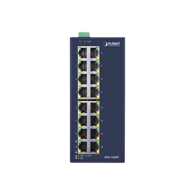 PLANET TECHNOLOGY Industrial 16-Port 10/100/TX Switch