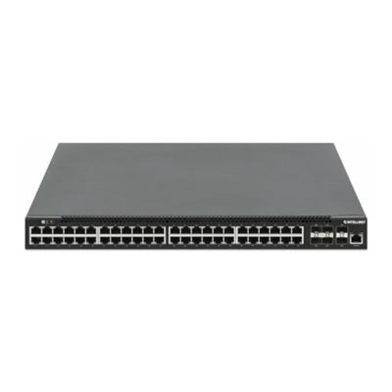 INTELLINET 54-P PoE+ Managed Switch 6x10GbE 850W