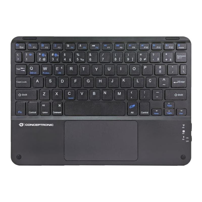CONCEPTRONIC Wireless Tastatur, Layout portug.   10″ schwarz