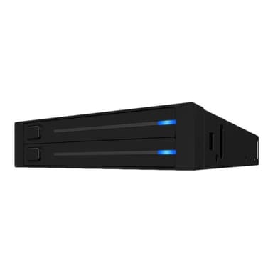 ICY DOCK IB-2226StS 2x2,5 Schwarz Aluminium/Kunststoff