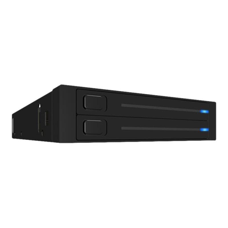 ICY DOCK IB-2226StS 2x2,5 Schwarz Aluminium/Kunststoff