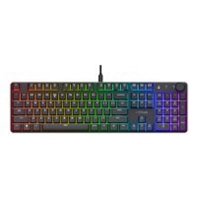 TRUST GXT866 TORIX MECHANICAL Kabelgebunden Gaming-Tastatur Deutsch, QWERTZ Schwarz