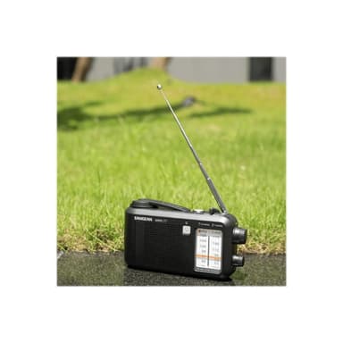 SANGEAN MMR-77 matt schwarz Notfall/Kurbel Radio
