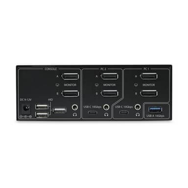 STARTECH.COM 2-Port Dual-Monitor DisplayPort KVM Switch