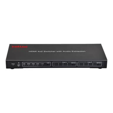ROLINE 4K HDMI Matrix Switch 4 x 2 mit Fernbedienung