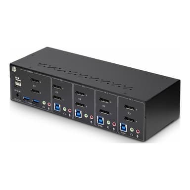STARTECH.COM 4-Port KVM Switch Dual Monitor DisplayPort 4K 60Hz