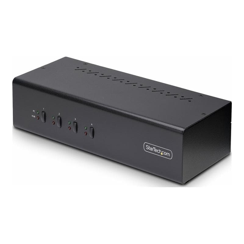 STARTECH.COM 4-Port KVM Switch Dual Monitor DisplayPort 4K 60Hz