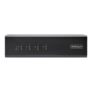 STARTECH.COM 4-Port KVM Switch Dual Monitor DisplayPort 4K 60Hz