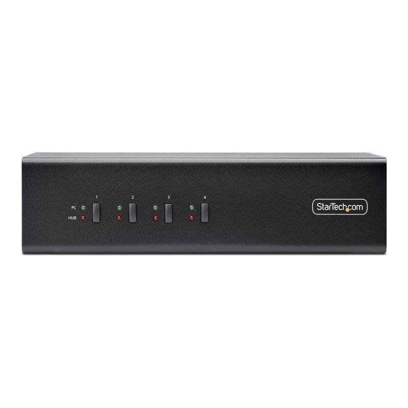 STARTECH.COM 4-Port KVM Switch Dual Monitor DisplayPort 4K 60Hz