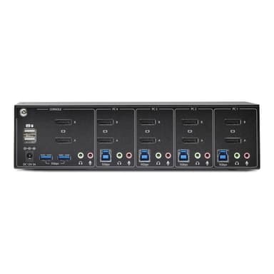 STARTECH.COM 4-Port KVM Switch Dual Monitor DisplayPort 4K 60Hz