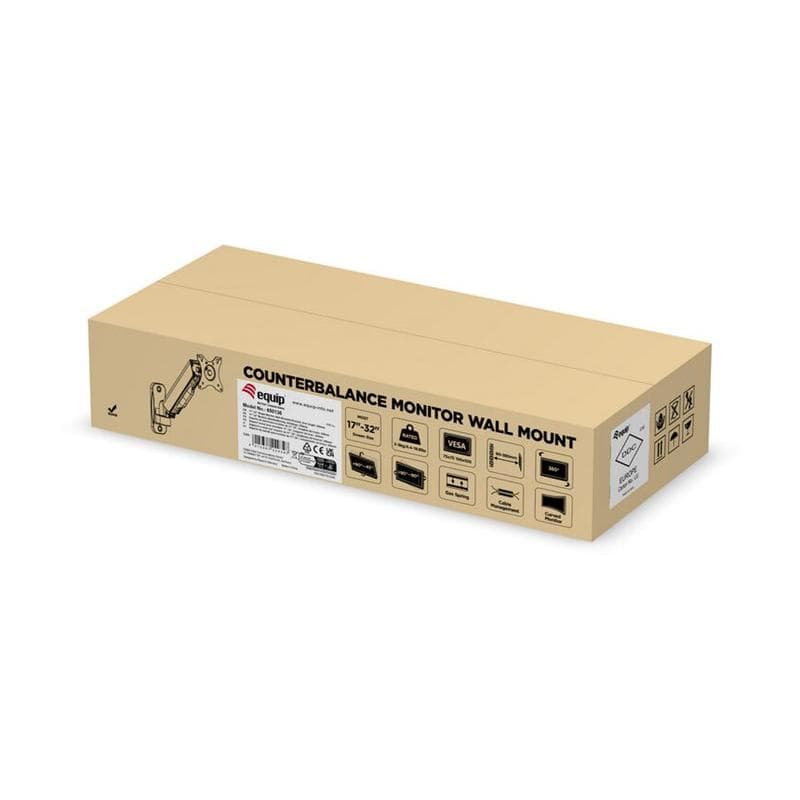 EQUIP Tischhalterung 17″-32″/ 2TFT je 9kg 360° Gasfeder ws