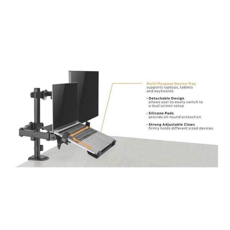 EQUIP Tischhalterung 17″-35″/ 1TFT 10.5kg 360° sw