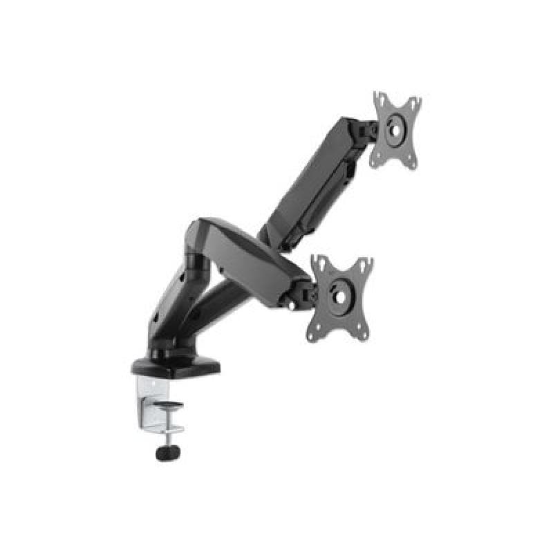MANHATTAN 2-fach Monitorhalterung Gasdruck Aluminium