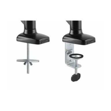 MANHATTAN 2-fach Monitorhalterung Gasdruck Aluminium