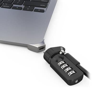 COMPULOCKS Ledge adapter for MacBook Air 15 in M2 and M3 with Combination Cable Lock - Sicherheitski
