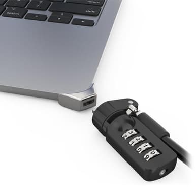 COMPULOCKS Ledge adapter for MacBook Air 15 in M2 and M3 with Combination Cable Lock - Sicherheitski