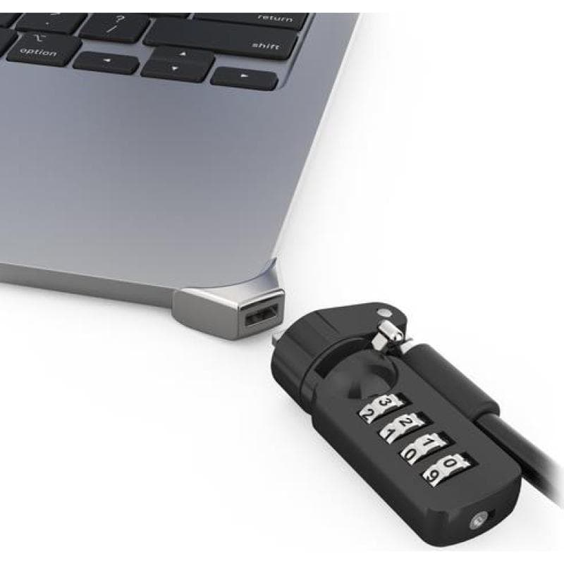 COMPULOCKS Ledge adapter for MacBook Air 15 in M2 and M3 with Combination Cable Lock - Sicherheitski