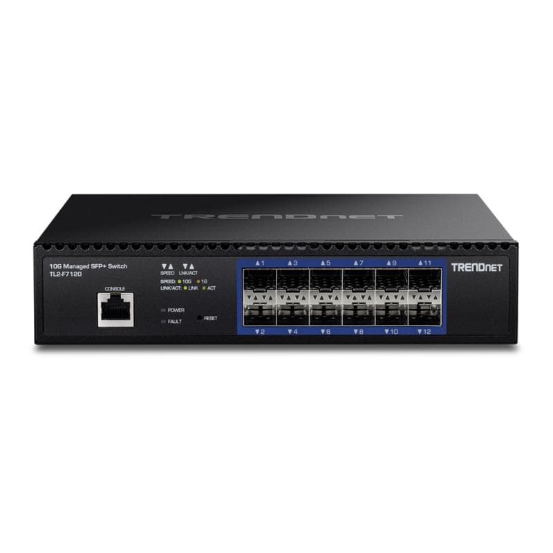 TRENDNET 12-Port 10G Layer 2 Managed SFP+ Switch
