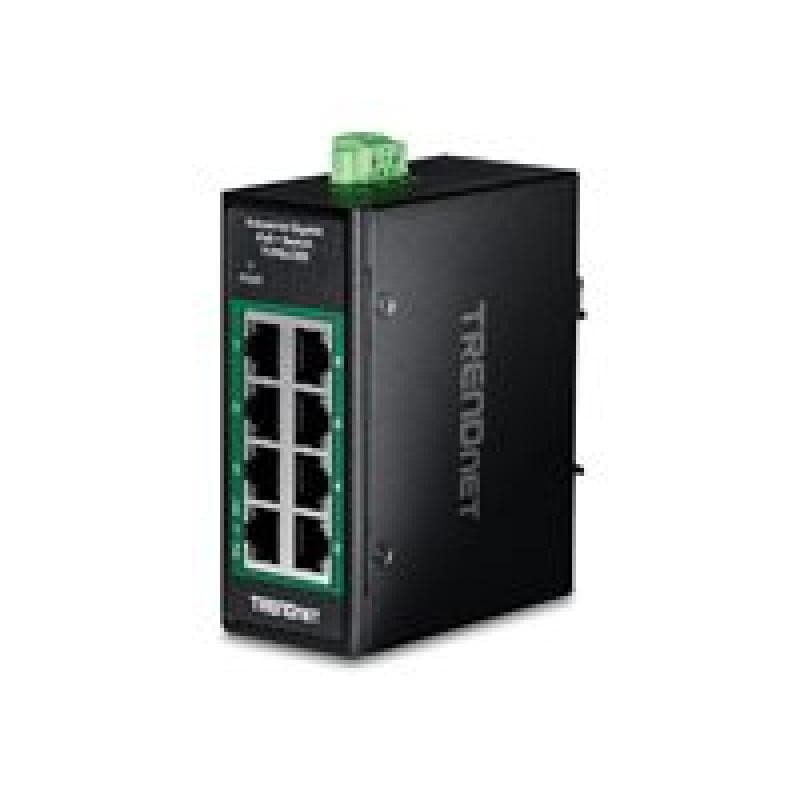 TRENDNET 8-Port Industrial Gigabit PoE+ DIN-Rail Mini Switch