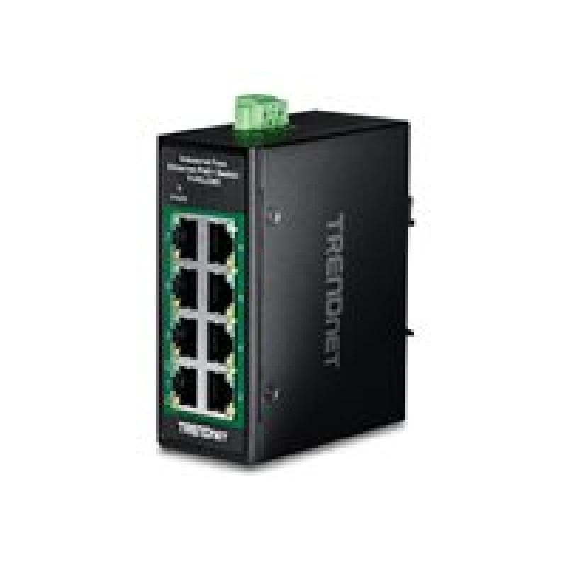 TRENDNET 8-Port Industrial Fast Ethern. PoE+ DIN-Rail Switch