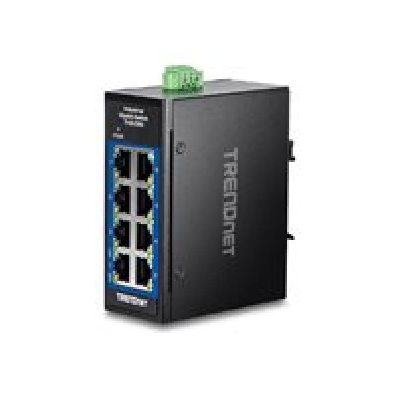 TRENDNET 8-Port Industrial Gigabit DIN-Rail Mini Switch