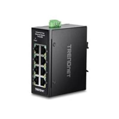 TRENDNET 8-Port Industrial Fast Ethernet DIN-Rail Mini Switch