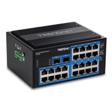 TRENDNET 26-Port Hardened Industrial Gigabit DIN-Rail Switch