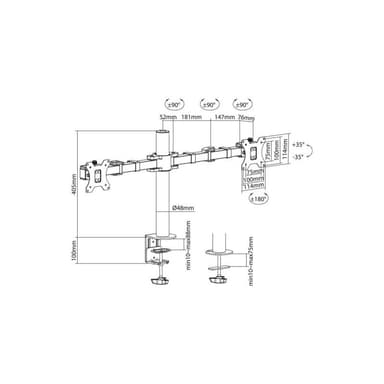 ADVANCED CABLE TECHNOLOGY AC8326 Flachbildschirm-Tischhalterung 81,3 cm (32 Zoll) Klemme /Bolzen