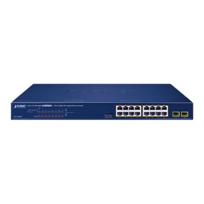 PLANET TECHNOLOGY 16-Port 10/100/1000T 802.3at