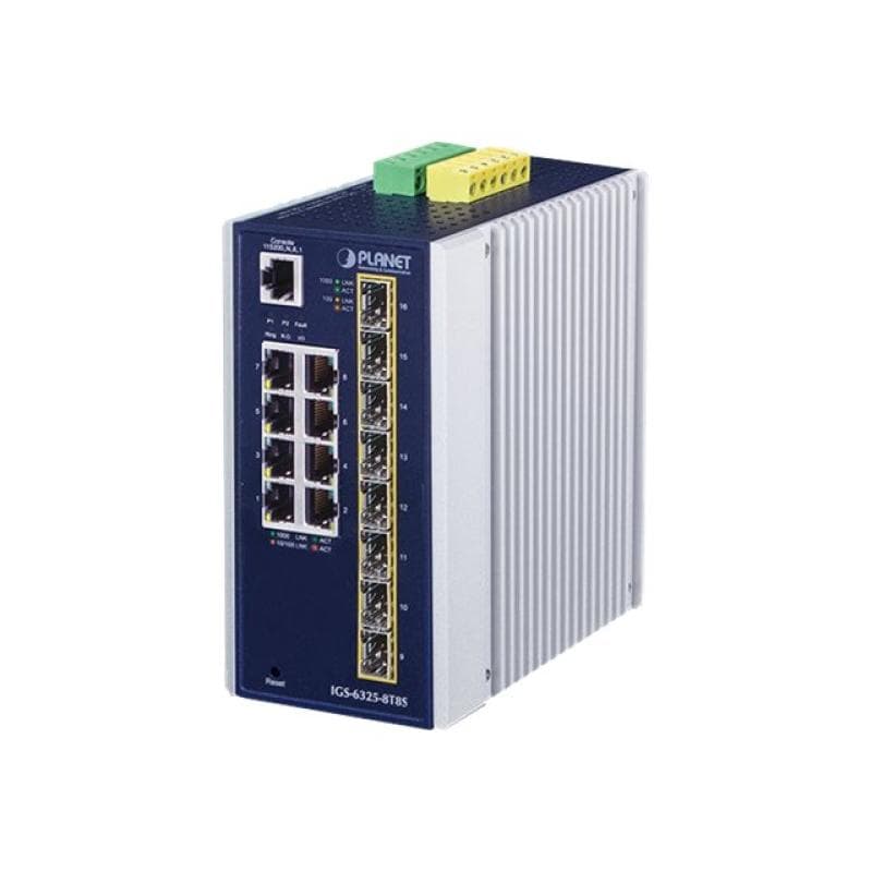 PLANET TECHNOLOGY IP30 Industrial L3 8-Port