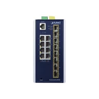 PLANET TECHNOLOGY IP30 Industrial L3 8-Port
