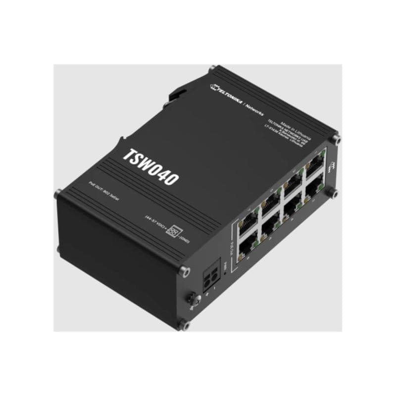 TELTONIKA Switch TSW040 8 Port 10/100 PoE+