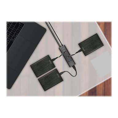 AXAGON HUE-S2C Schnittstellen-Hub USB 3.0 (3.1 Gen 1) Type-C 5000 Mbit/s Schwarz (HUE-S2C)