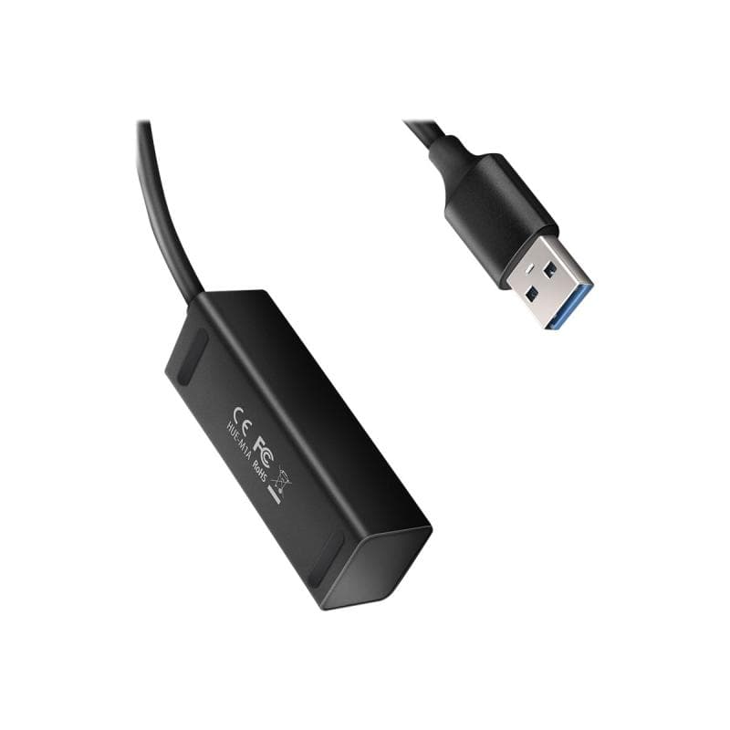 AXAGON HUE-M1A Schnittstellen-Hub USB 3.2 Gen 1 (3.1 Gen 1) Type-A 5000 Mbit/s Schwarz (HUE-M1A)