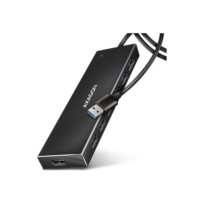 AXAGON HUE-F7A USB-Hub, 7x USB 3.2 Gen 1, externe Stromversorgung - 1m (HUE-F7A)