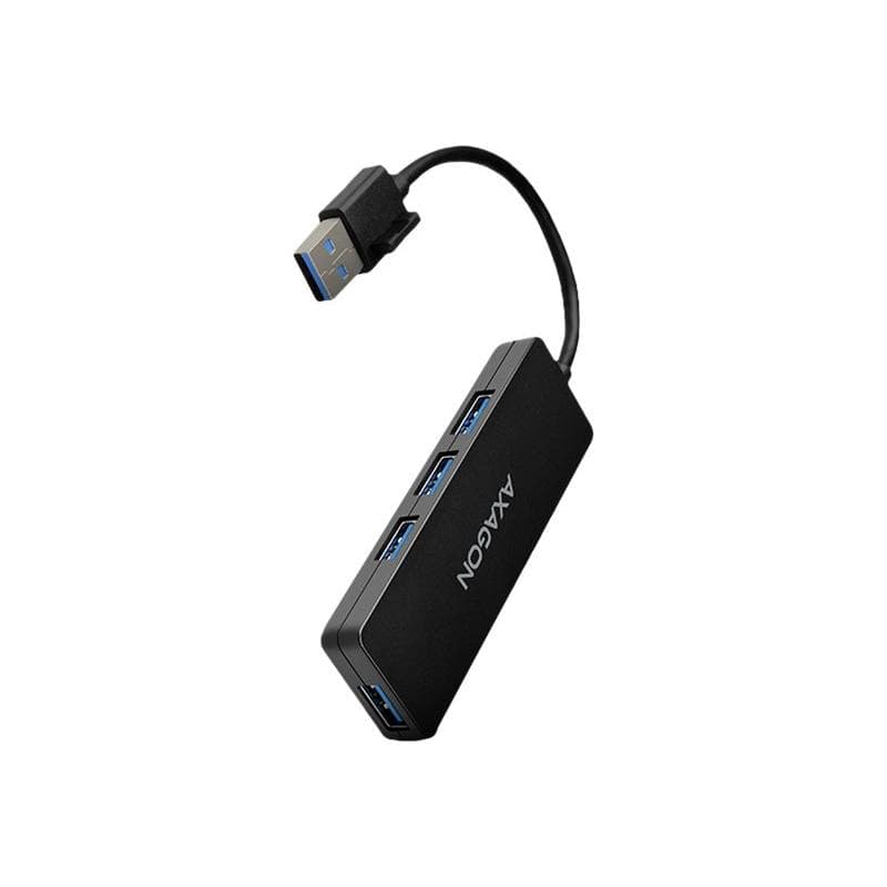 AXAGON HUE-G1A Schnittstellen-Hub USB 3.2 Gen 1 (3.1 Gen 1) Type-A 5000 Mbit/s Schwarz (HUE-G1A)