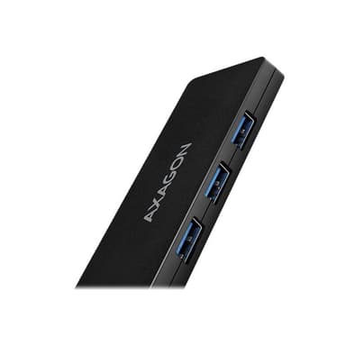 AXAGON HUE-G1A Schnittstellen-Hub USB 3.2 Gen 1 (3.1 Gen 1) Type-A 5000 Mbit/s Schwarz (HUE-G1A)