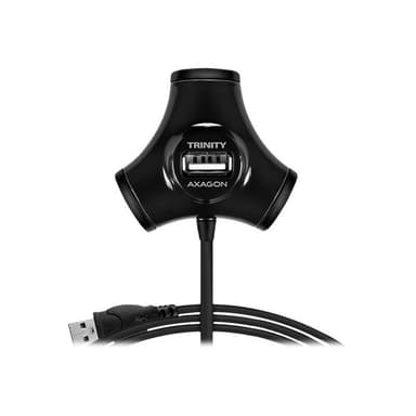 AXAGON HUE-X3B Schnittstellen-Hub USB 2.0 480 Mbit/s Schwarz (HUE-X3B)