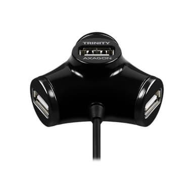AXAGON HUE-X3B Schnittstellen-Hub USB 2.0 480 Mbit/s Schwarz (HUE-X3B)