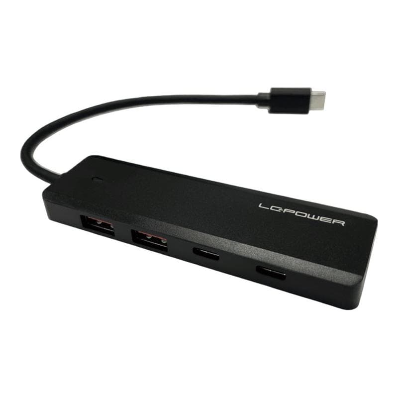 LC-POWER 2xUSBA 1XUSB-C Black retail (LC-HUB-U3-4-C)