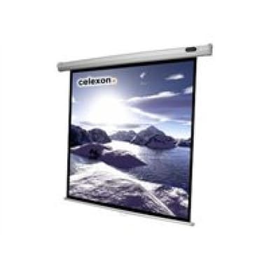 CELEXON Leinwand Rollo Economy 180x180 cm frei arretierbar schwarzer Rand und Rueckseite