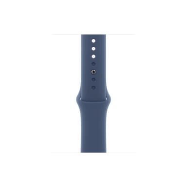 APPLE Watch Series 10 GPS + Cellular 46mm Silver Aluminium Case with Denim Sport Band - S/M