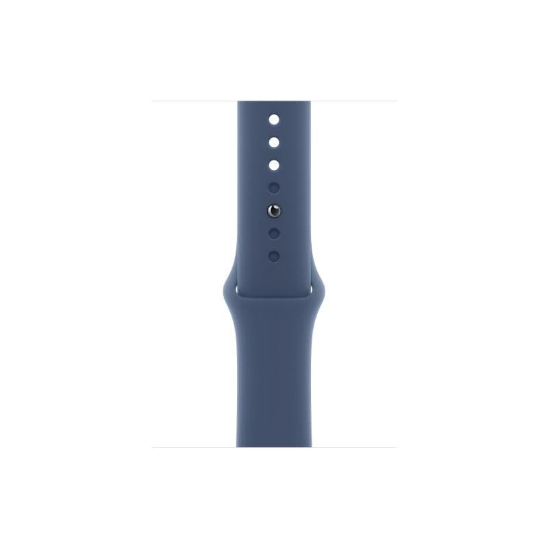 APPLE Watch Series 10 GPS + Cellular 46mm Silver Aluminium Case with Denim Sport Band - S/M