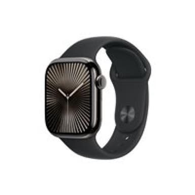 APPLE Watch Series 10 GPS + Cellular 42mm Slate Titanium Case with Black Sport Band - S/M
